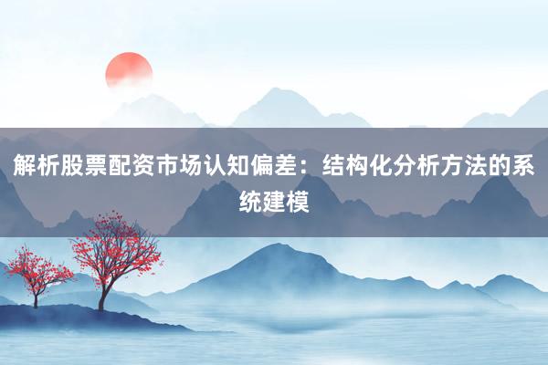 解析股票配资市场认知偏差：结构化分析方法的系统建模