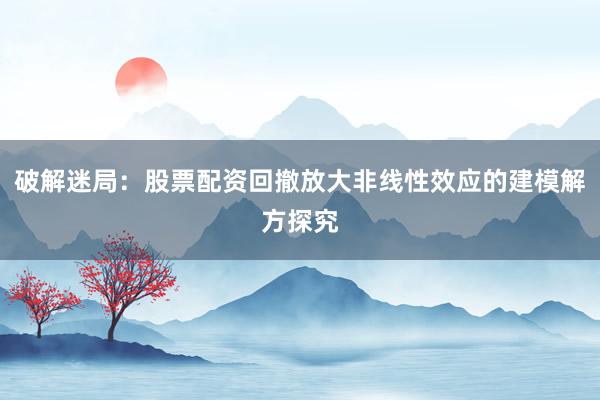 破解迷局：股票配资回撤放大非线性效应的建模解方探究
